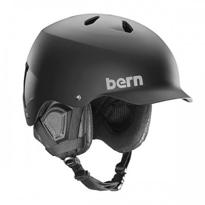 번 헬멧1617 BERN WATTSMATTE BLACK/BLACK PREMIUM LINER