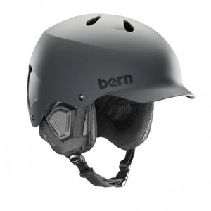번 헬멧1617 BERN WATTSMATTE GREY/BLACK PREMIUM LINER